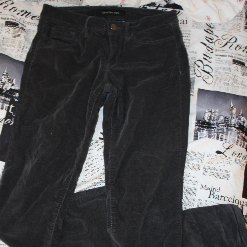 Dark Green Corduroy Jeans